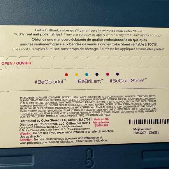 Color Street Mojave Gold Nail Polish Strips - Picture 2 of 2